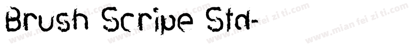 Brush Scripe Std字体转换